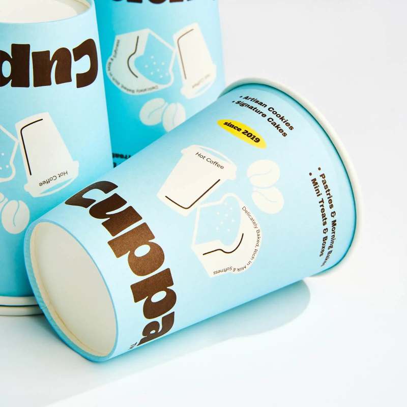 16 oz Custom Compostable Paper Cups RacetopPrint