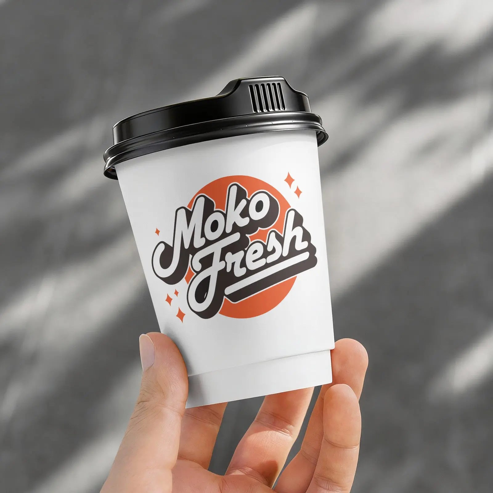 12 oz Custom Recyclable Double Wall Paper Cups with Lids-SPU RacetopPrint