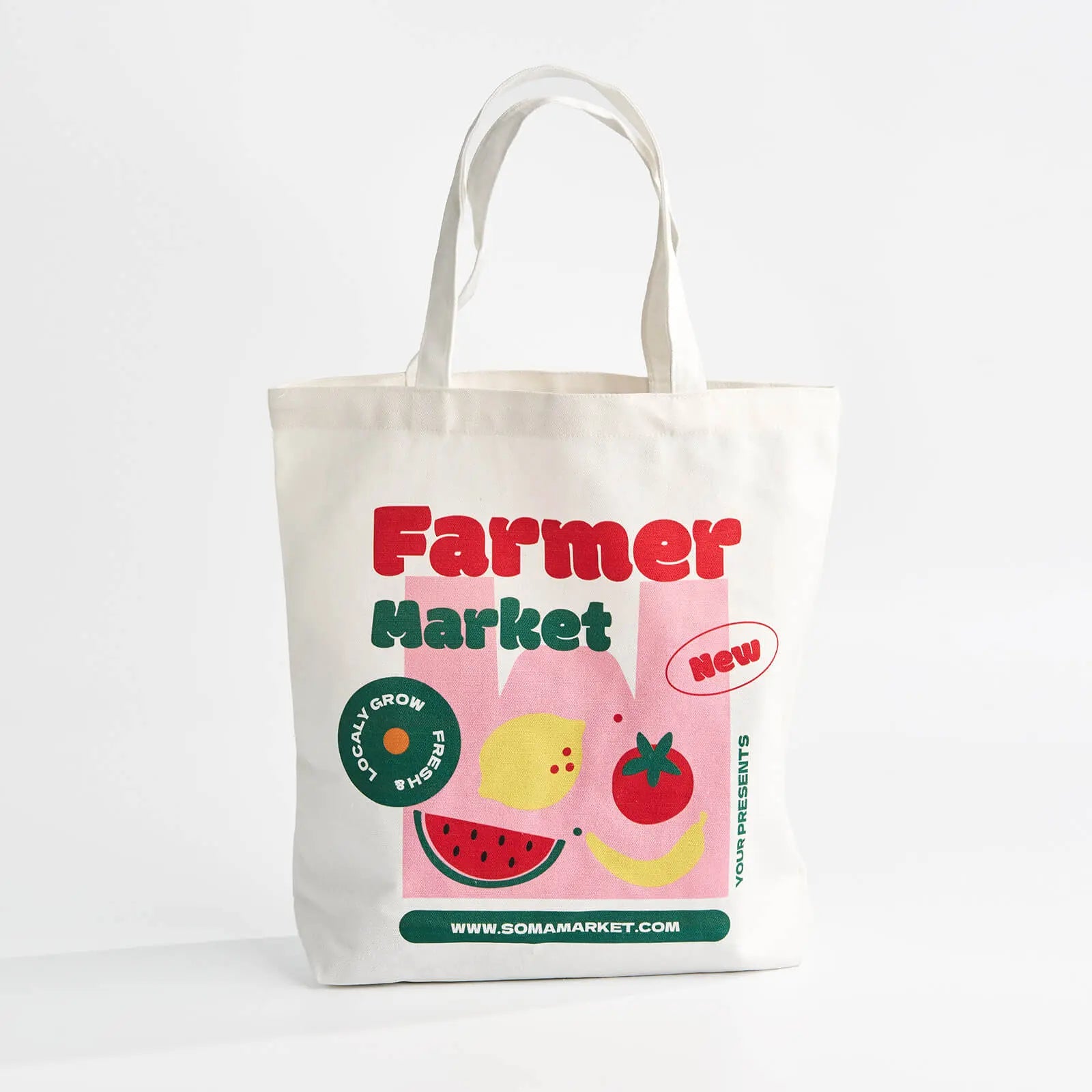 Custom Cotton Tote Bags-SPU RacetopPrint