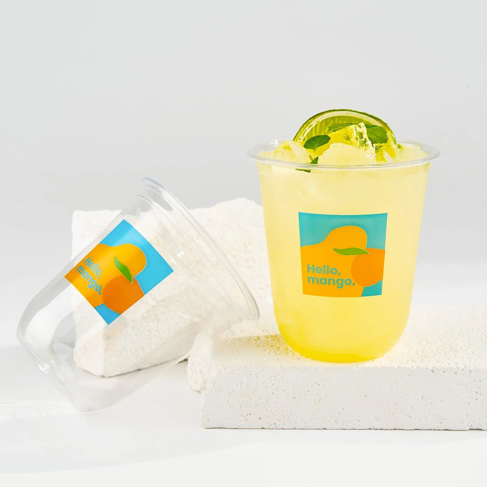 12 oz Custom Recyclable Round Bottom Plastic Cups-SPU RacetopPrint