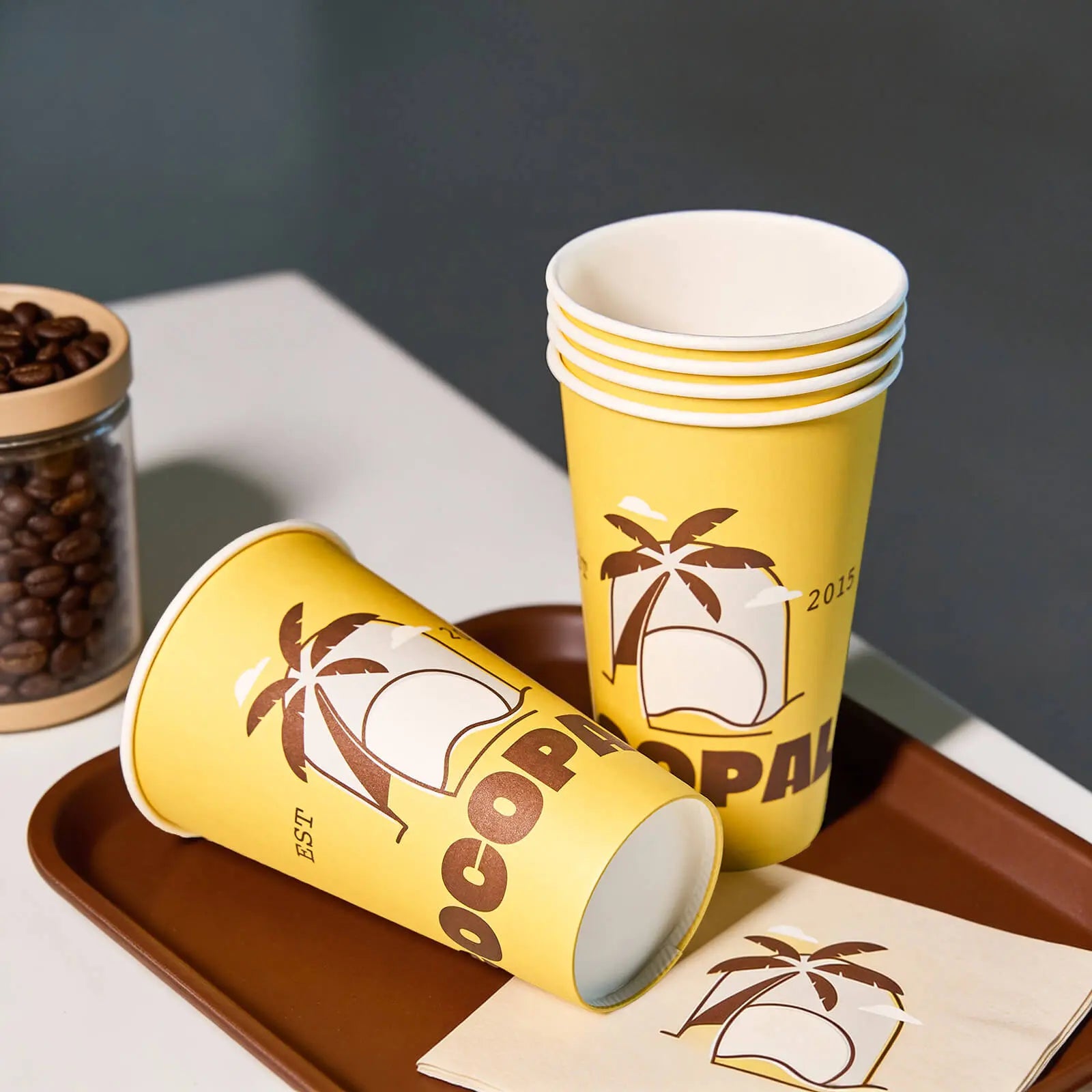 16 oz Custom Compostable Paper Cups-SPU RacetopPrint
