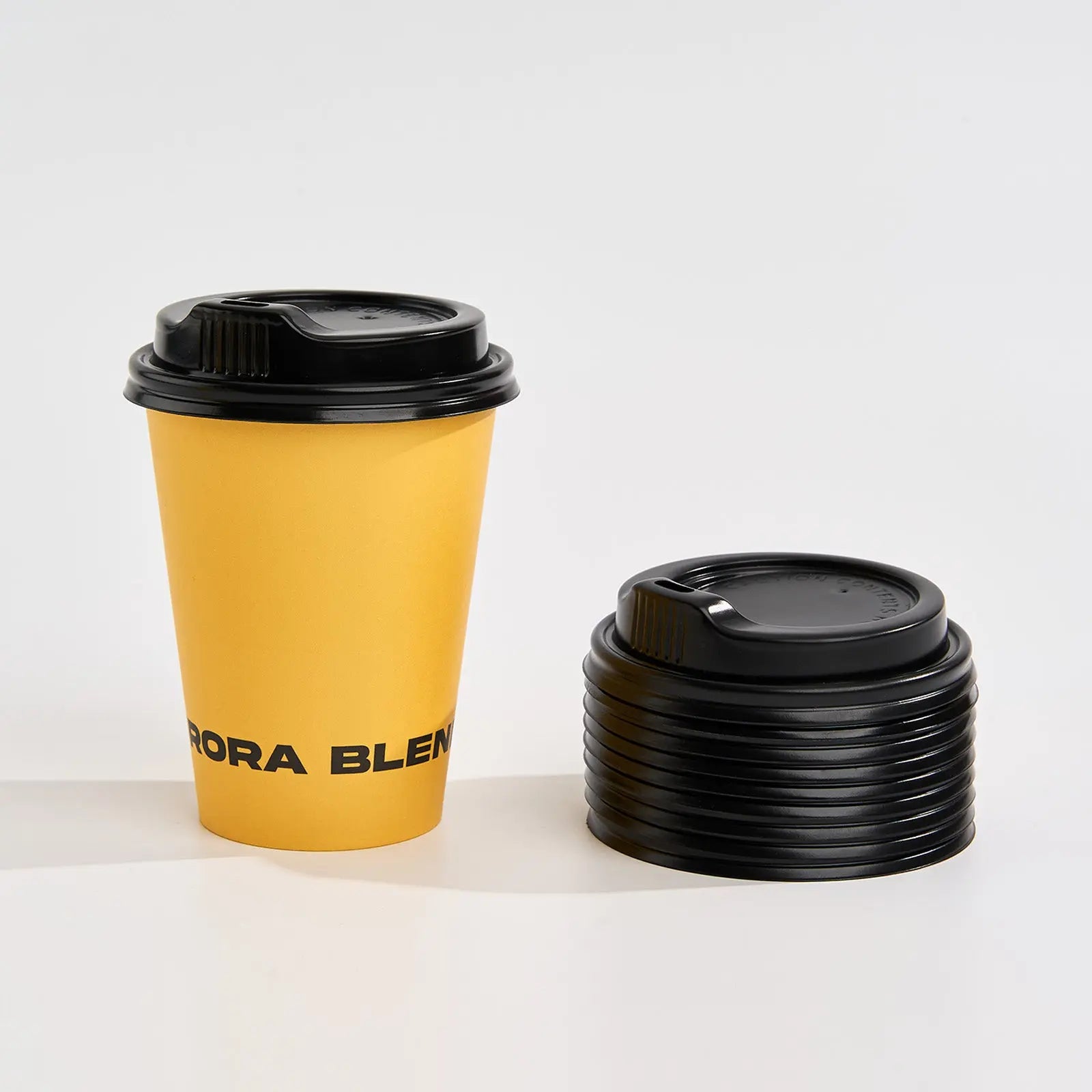 12 oz Custom Recyclable Paper Cups with Lids-SPU RacetopPrint