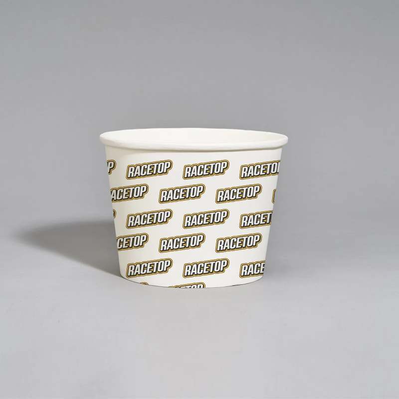 8 oz Custom Recyclable Ice Cream Cups RacetopPrint