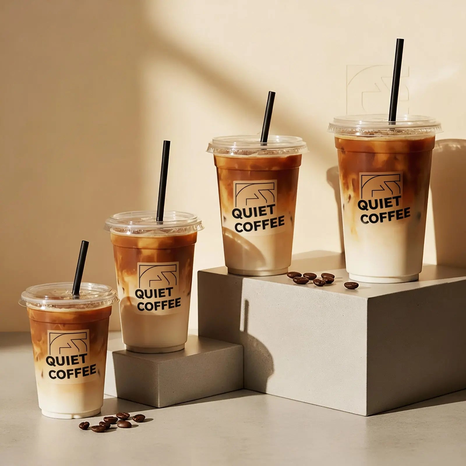 Custom Recyclable Plastic Coffee Cups