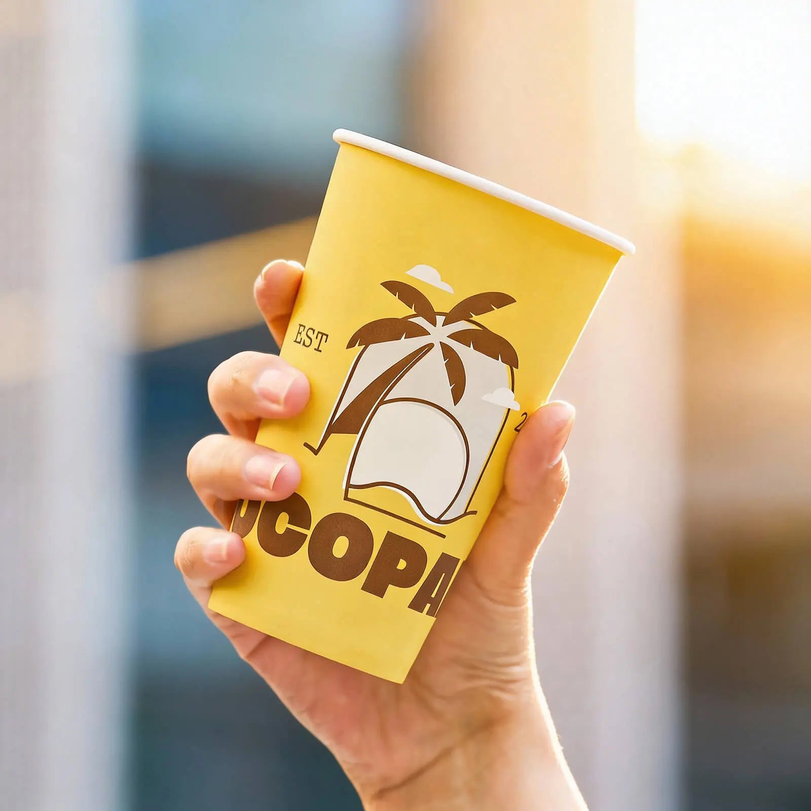 16 oz Custom Compostable Paper Cups-SPU RacetopPrint