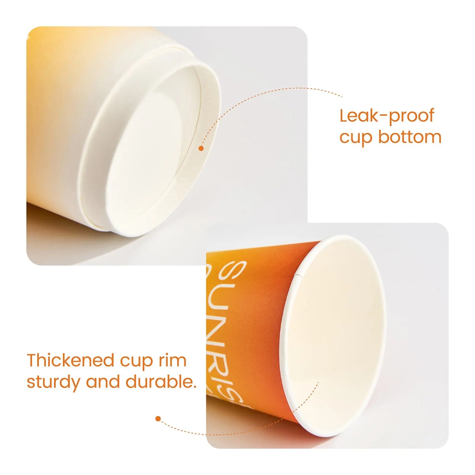 12 oz Custom Compostable Double Wall Paper Cups-SPU RacetopPrint