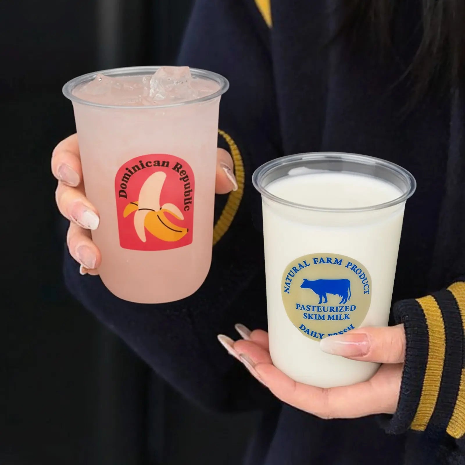 16 oz Custom Recyclable Round Bottom Plastic Cups-SPU RacetopPrint