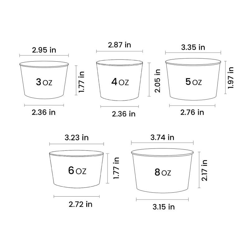 3 oz Custom Recyclable Ice Cream & Yogurt Cups-SPU RacetopPrint