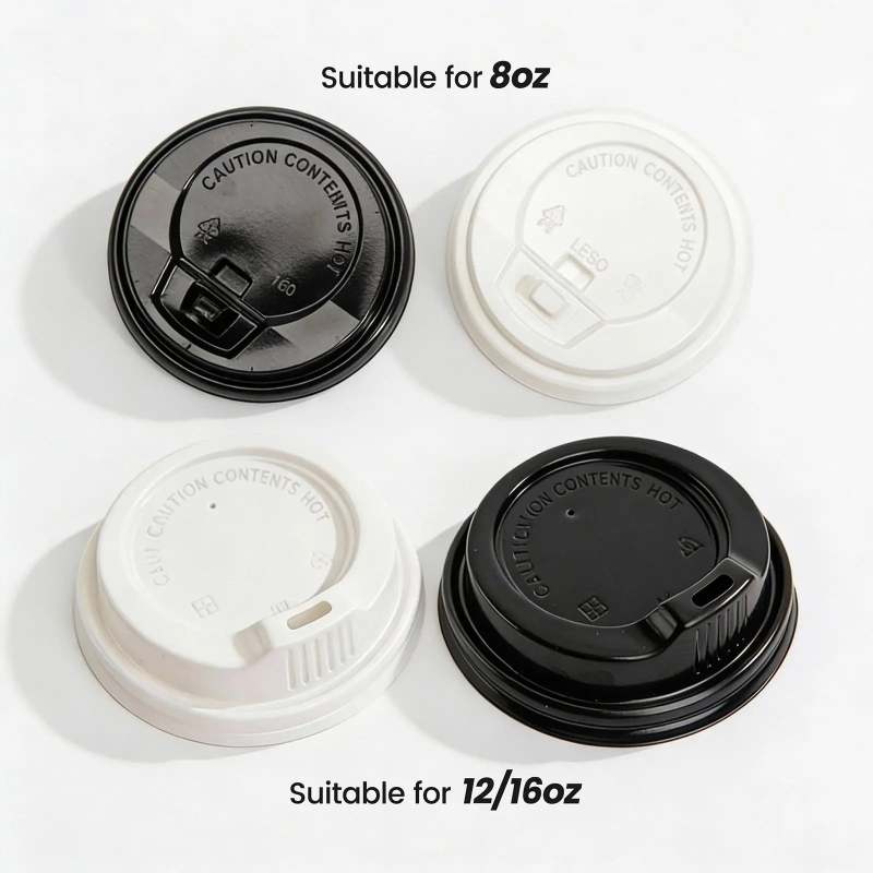 Disposable lids for Paper Cups - 8/12/16 oz-SPU RacetopPrint
