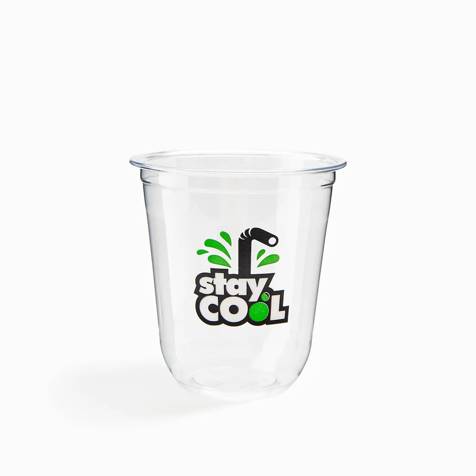 12 oz Custom Recyclable Round Bottom Plastic Cups-SPU RacetopPrint