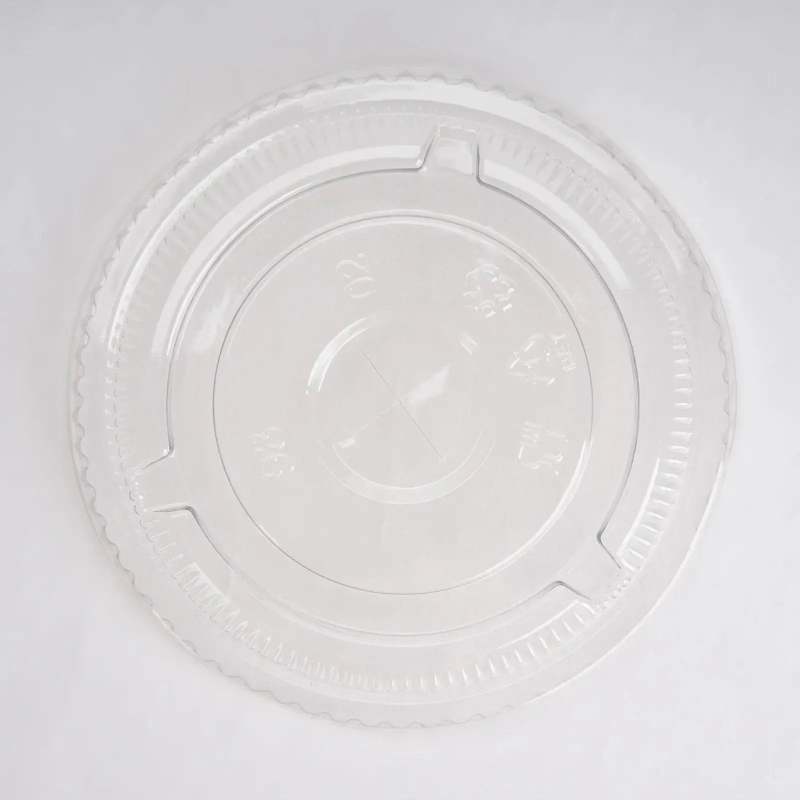 Flat Straw Lid For 12 and 16 oz. Recyclable Plastic Cups-shippingTest RACETOP